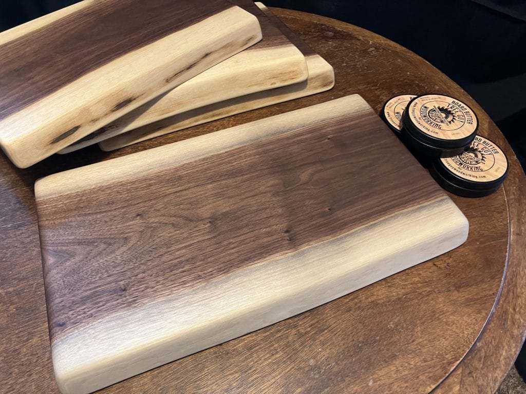 Average Size Live Edge Walnut Board