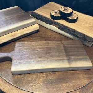 Narrow Live Edge Walnut Board